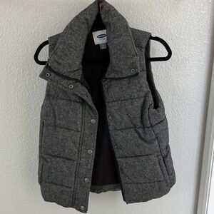 Old Navy gray wool vest size S
